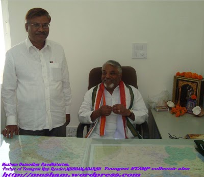 Damodar musham with K.Keshava.Rao at AICC office
