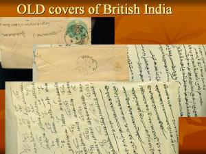 OLD covers of British India